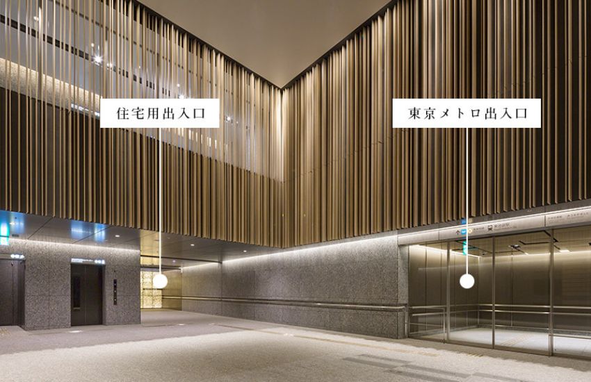 地下二樓直通東池袋地鐵入口 BRILLIA TOWER池袋高級大樓,有樂町線東池袋地鐵直通室內入口