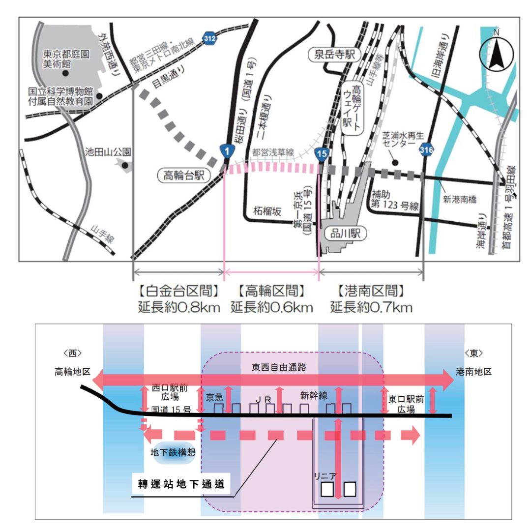 品川開發案地圖環狀4號線